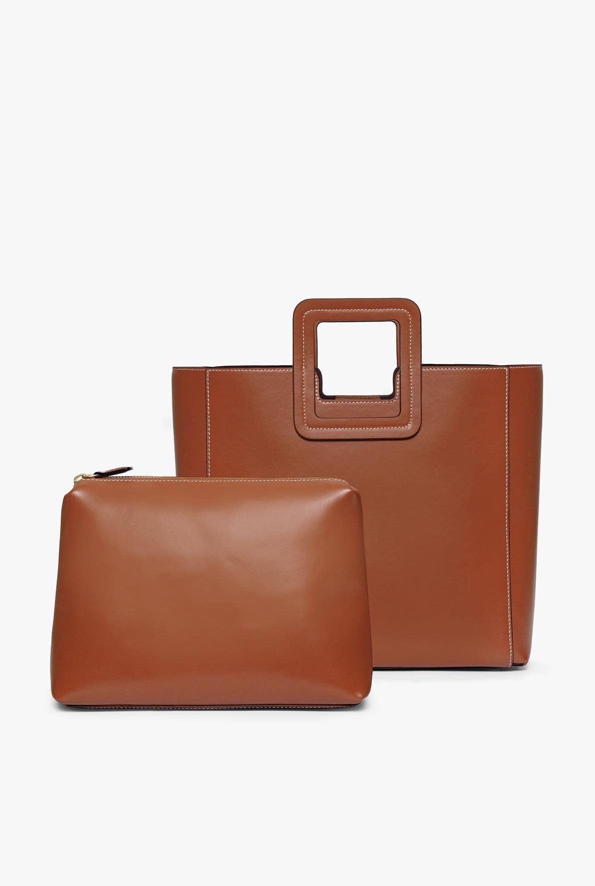Shirley Leather Bag | Saddle — 4