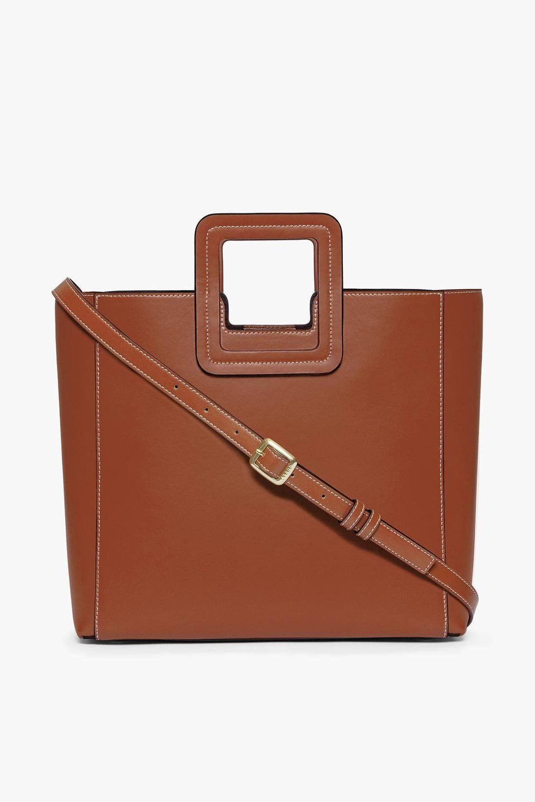 Shirley Leather Bag | Saddle — 1