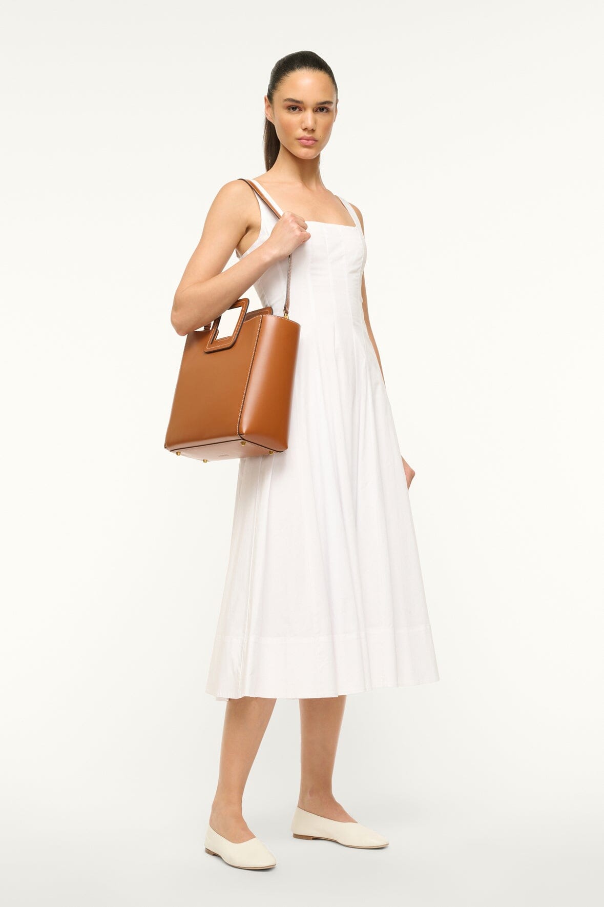 Shirley Leather Bag | Saddle — 3