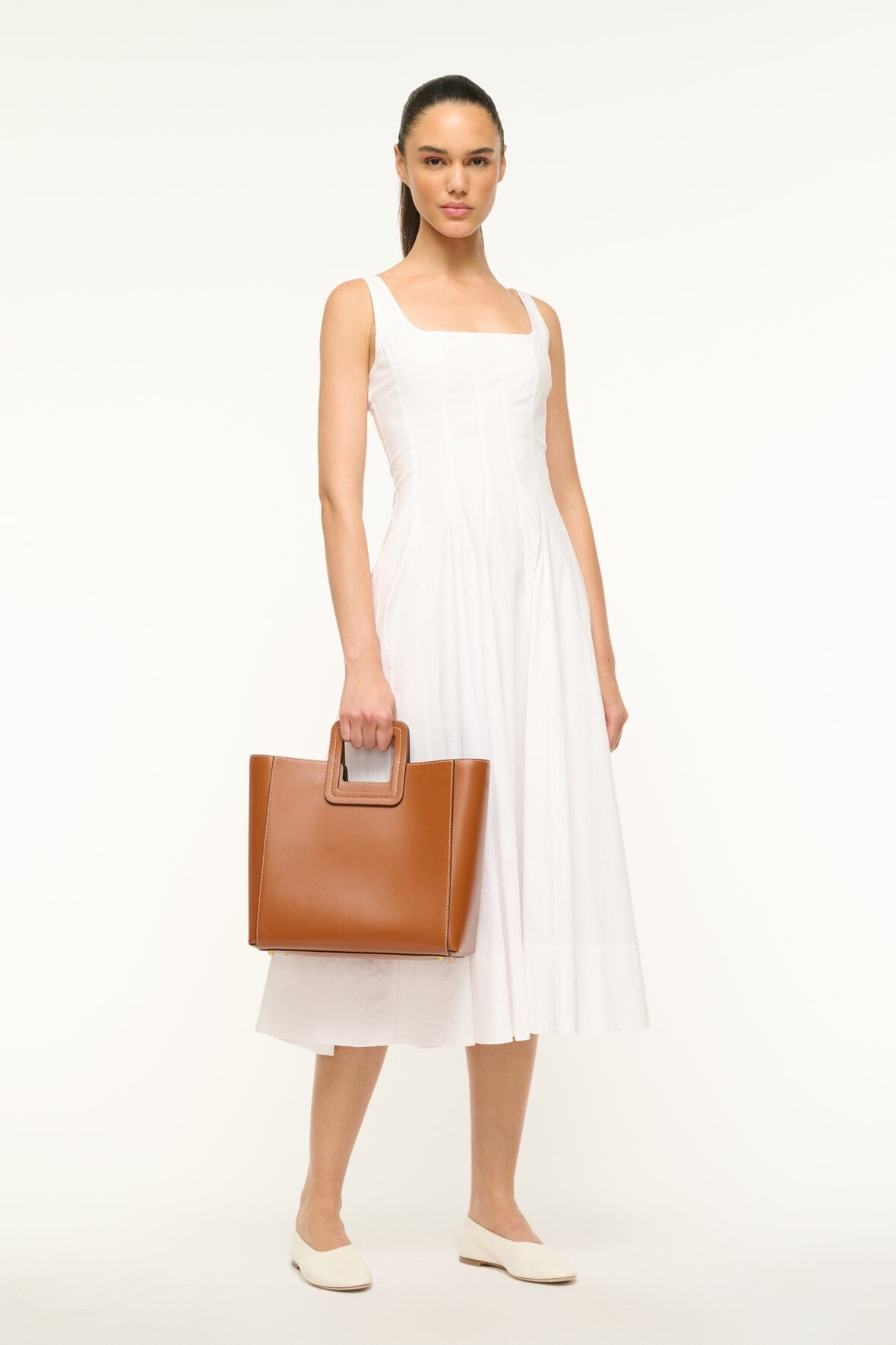 Shirley Leather Bag | Saddle — 2