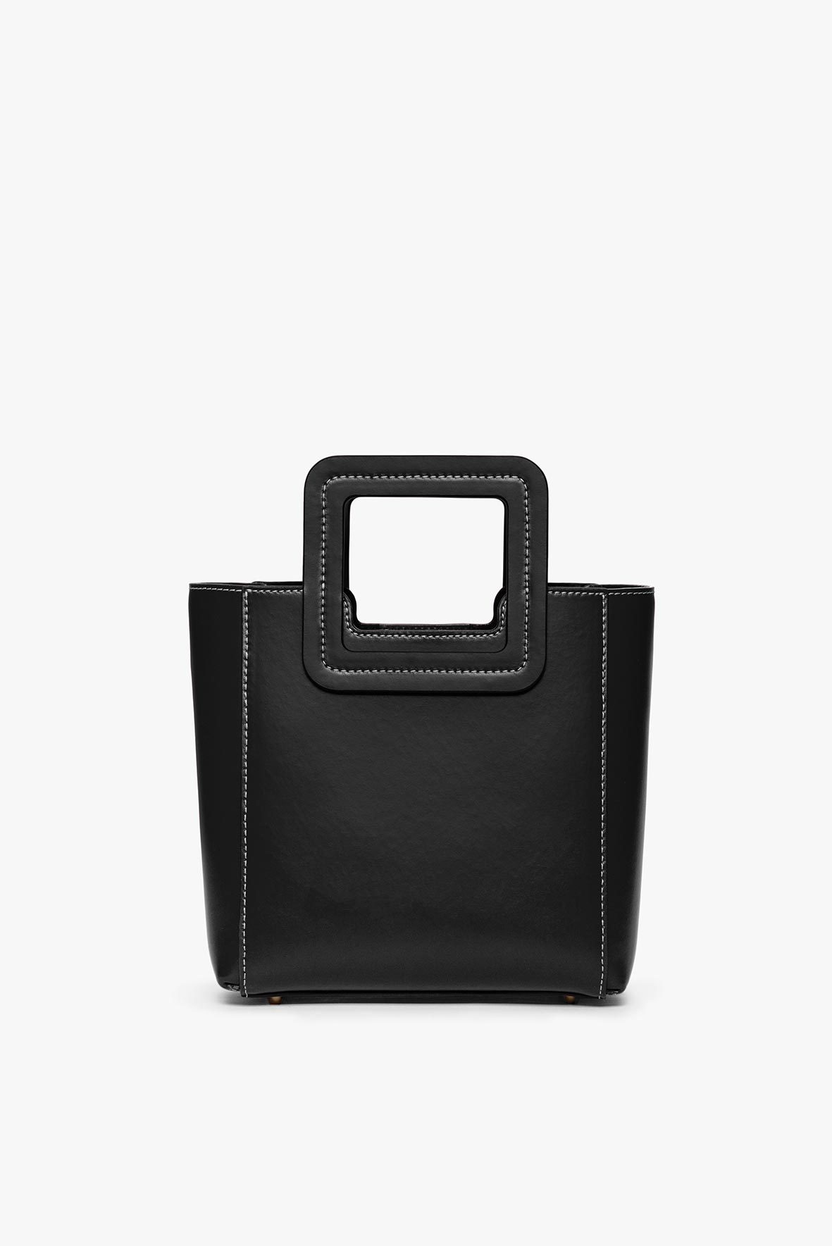 Mini Shirley Leather Bag | Black — 5