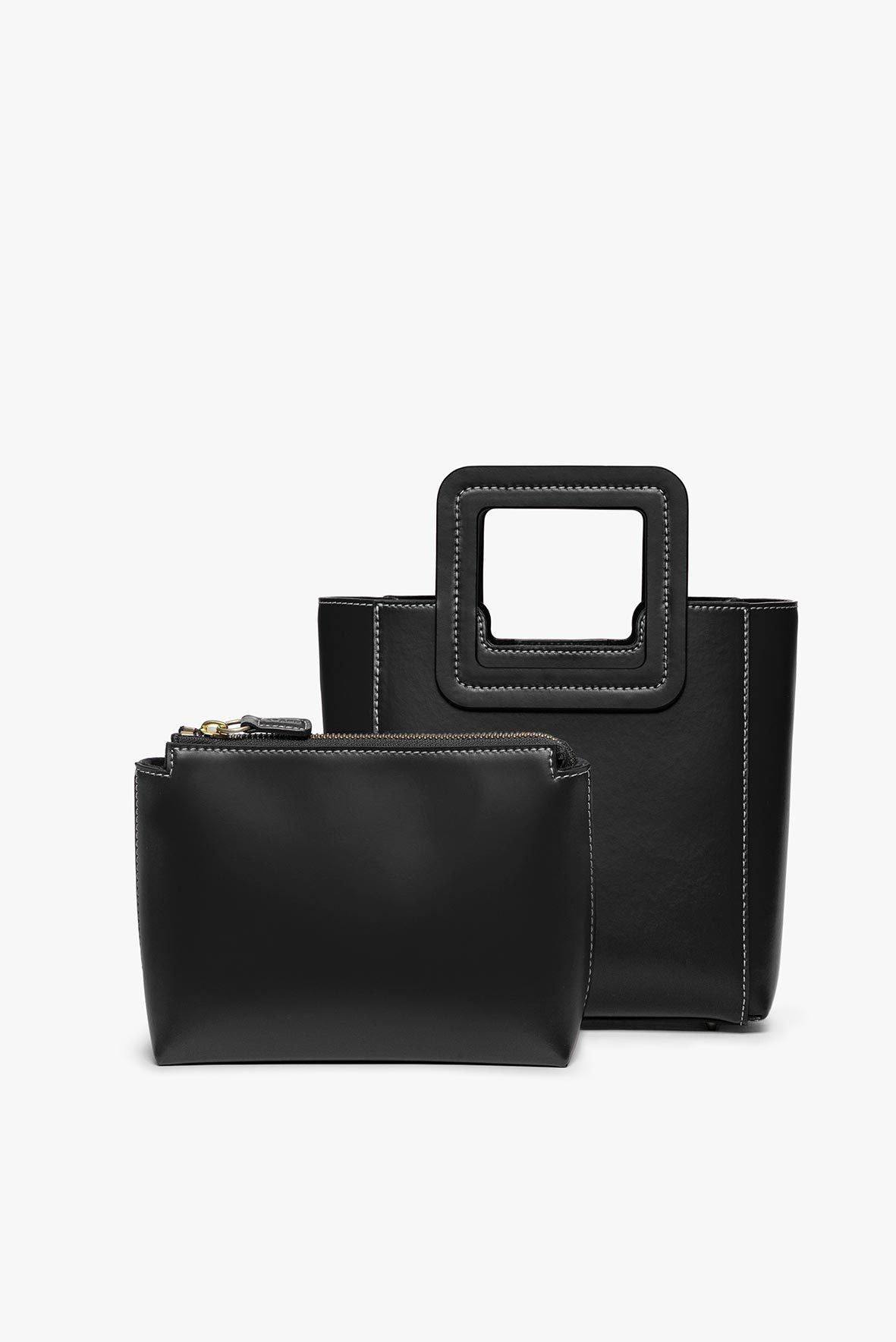 Mini Shirley Leather Bag | Black — 4