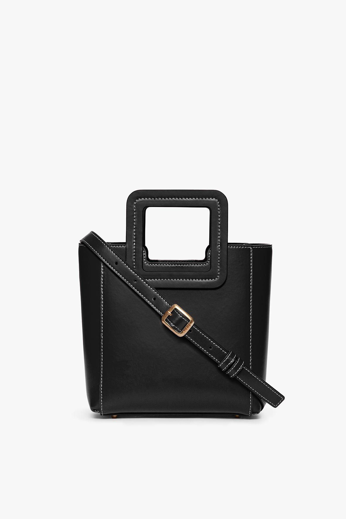 Mini Shirley Leather Bag | Black — 1