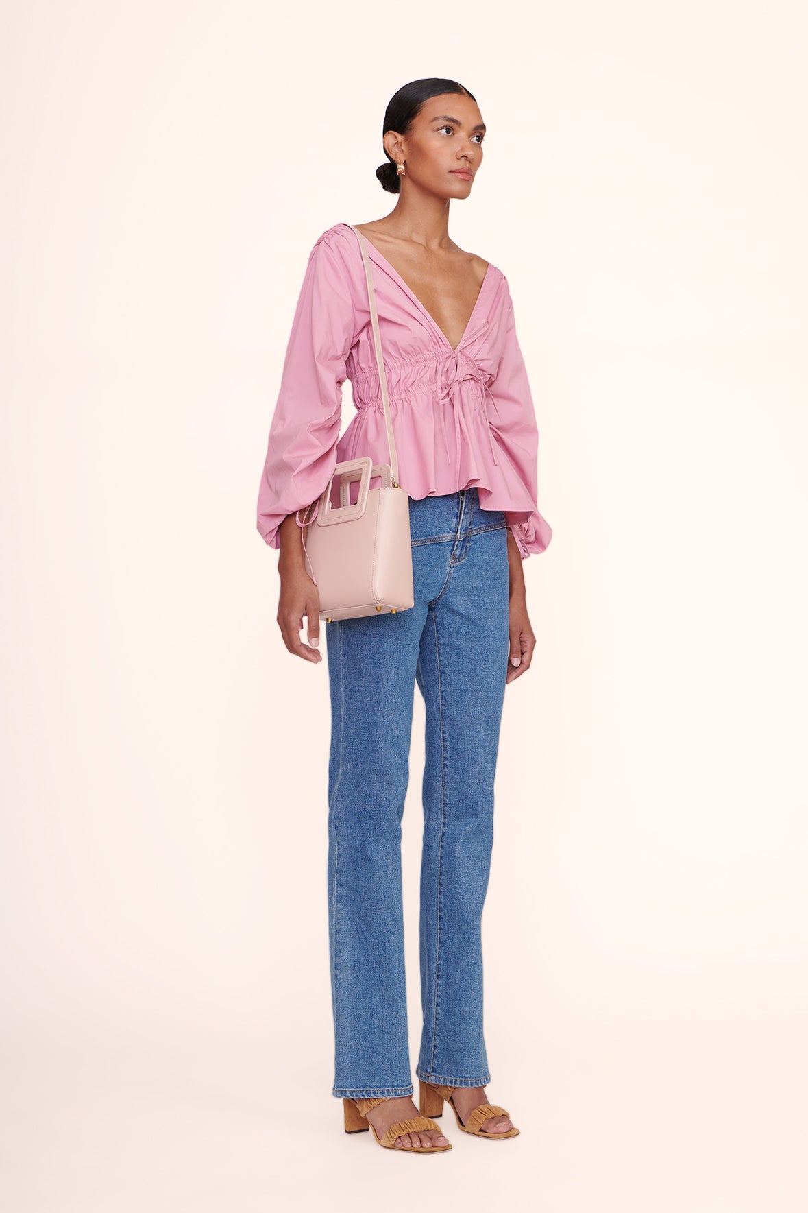 Mini Shirley Leather Bag | Blush — 3