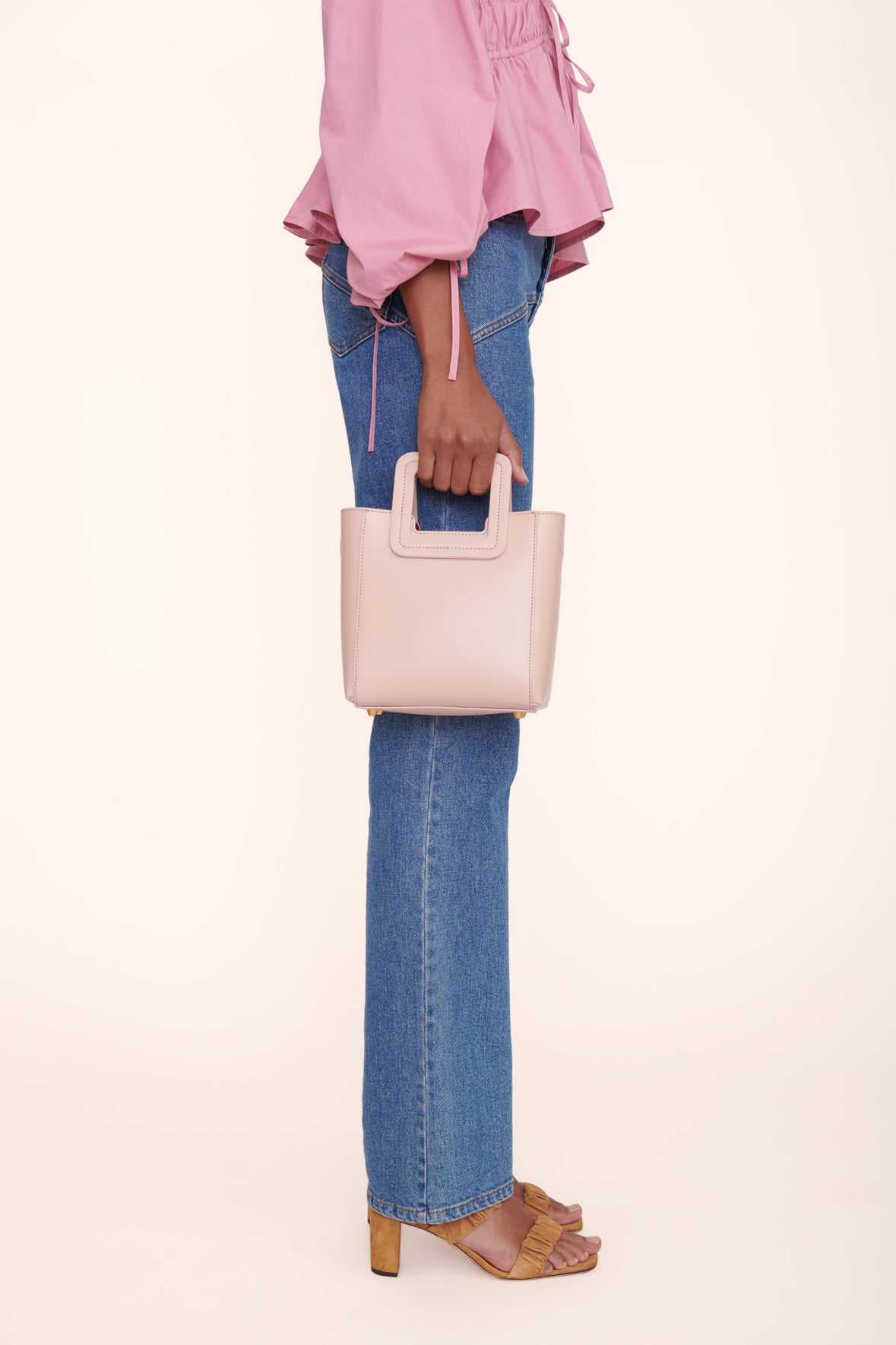 Mini Shirley Leather Bag | Blush — 4