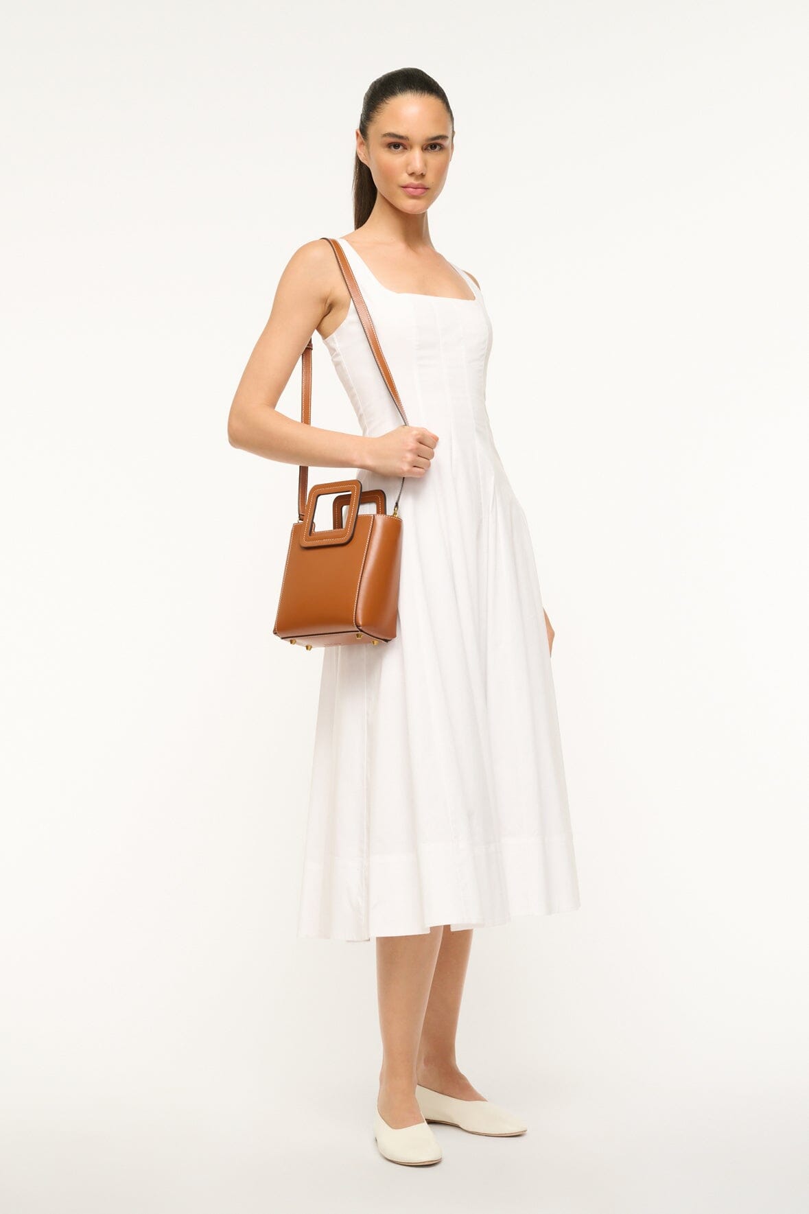 Mini Shirley Leather Bag | Saddle — 3
