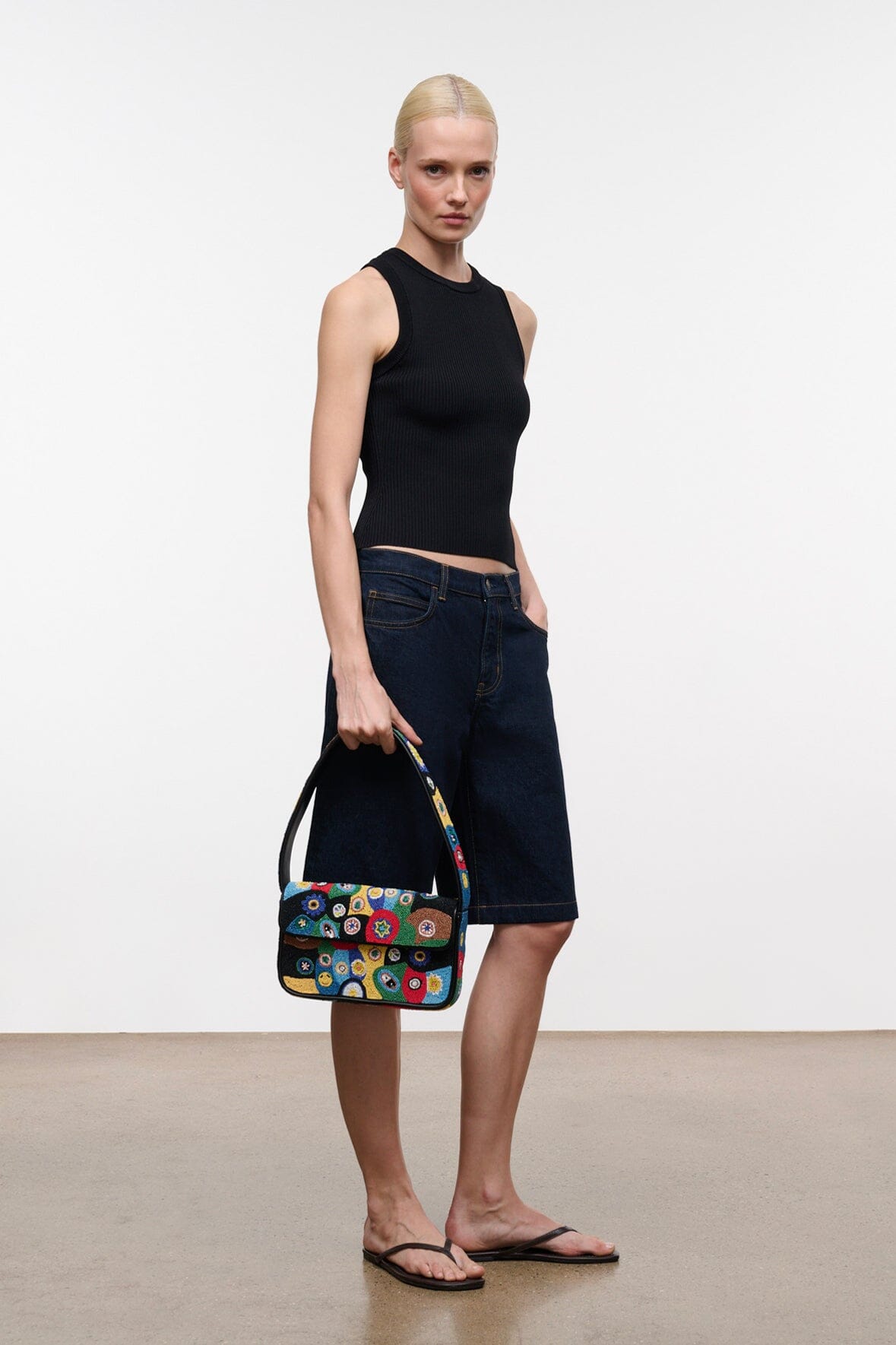 Tommy Beaded Bag | Black Millefiori — 4