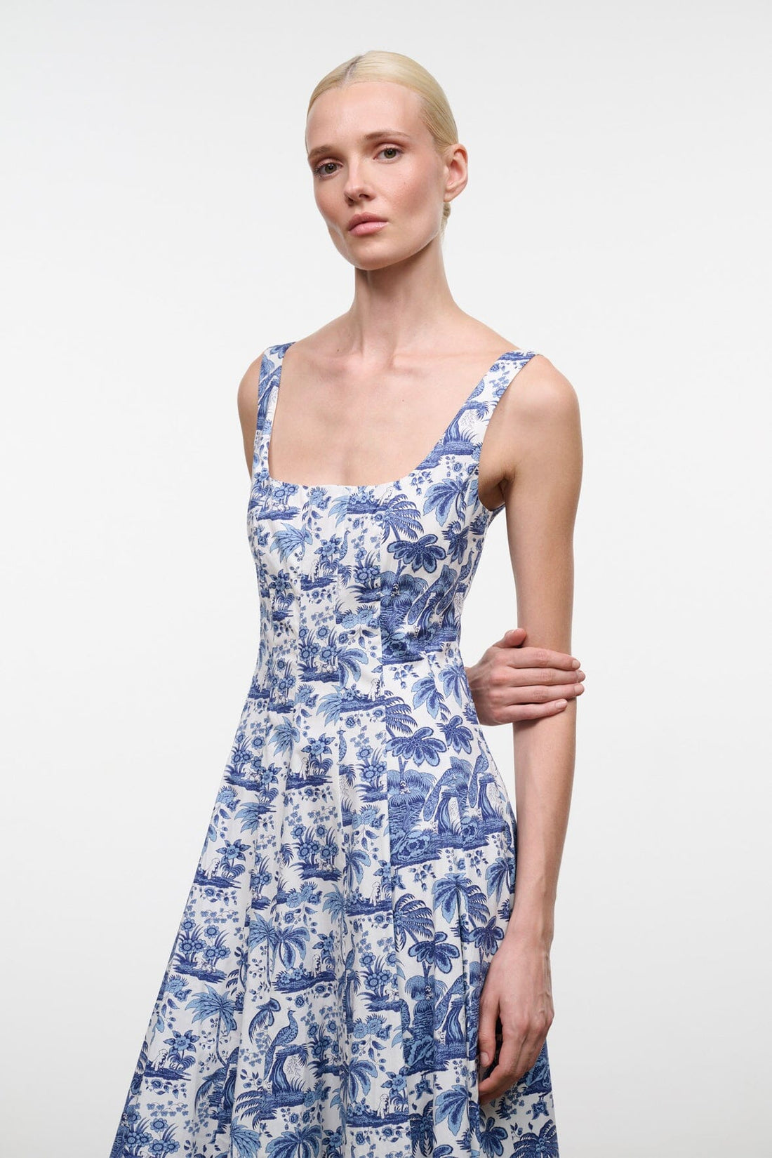 Wells Dress | Blue Toile — 1