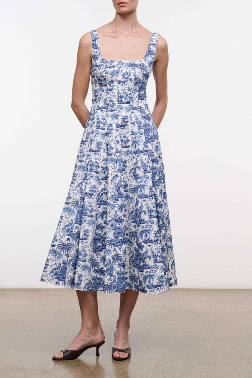 Wells Dress | Blue Toile — 1
