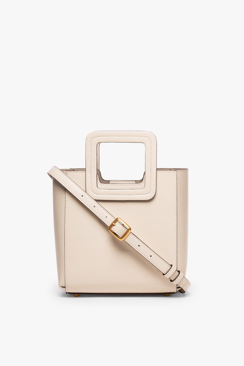 Mini Shirley Leather Bag | Cream — 4