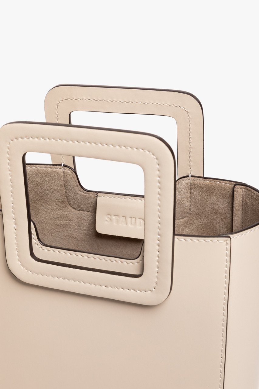 Mini Shirley Leather Bag | Cream — 8