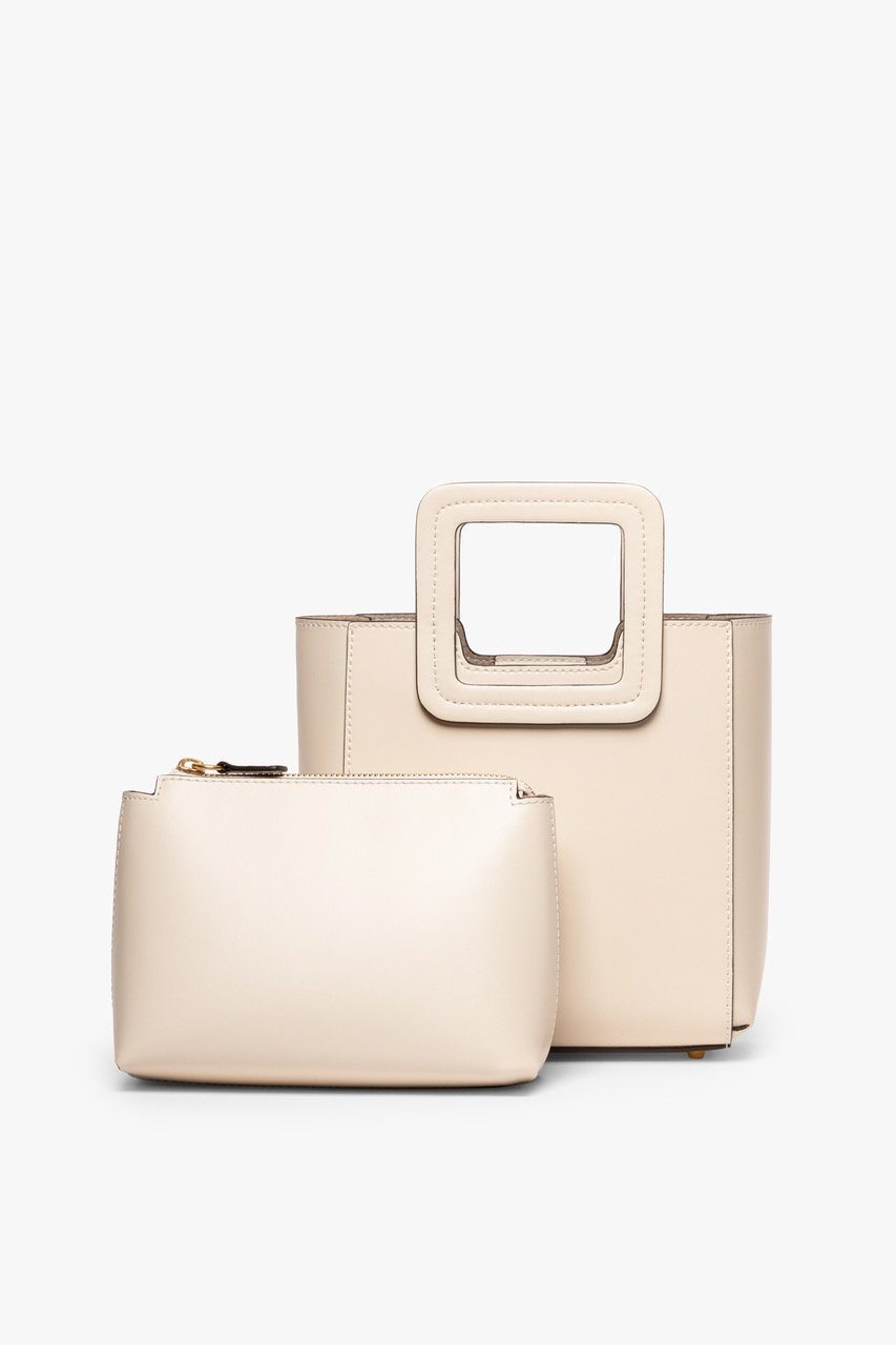 Mini Shirley Leather Bag | Cream — 5