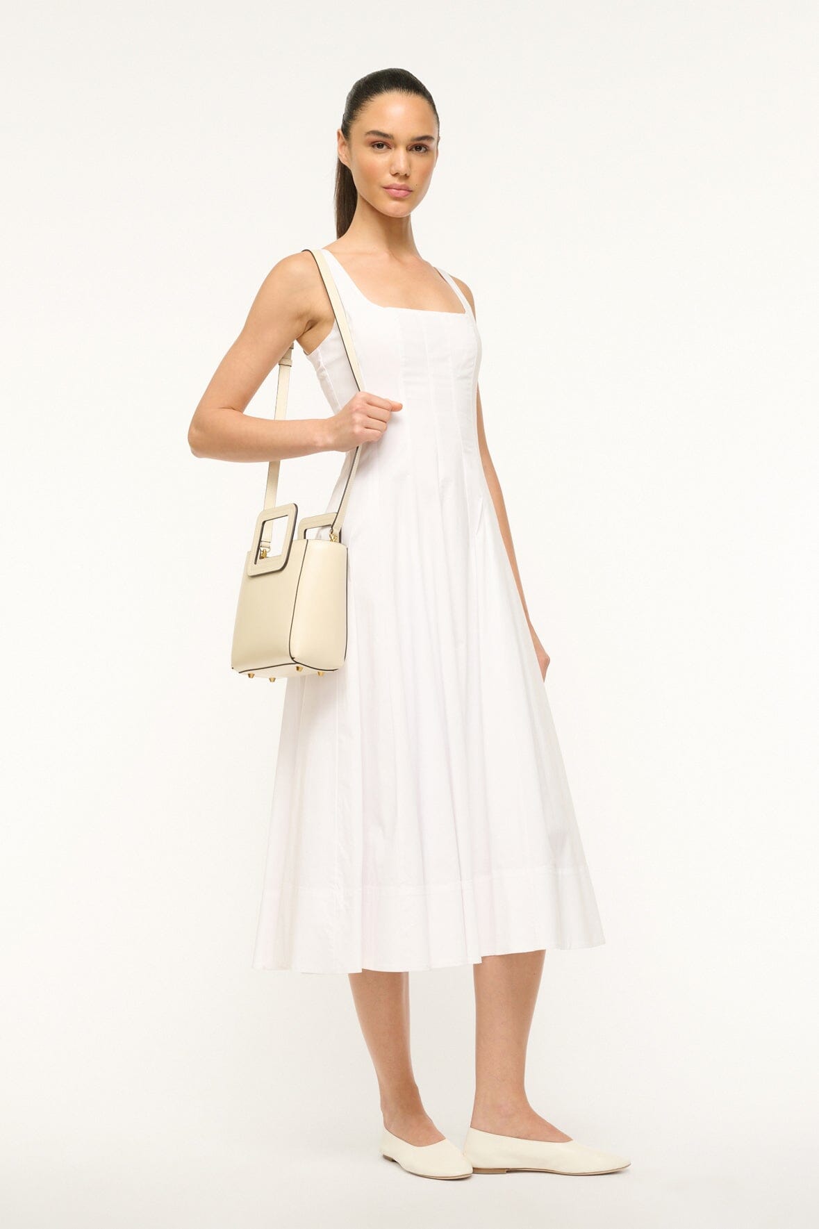 Mini Shirley Leather Bag | Cream — 3
