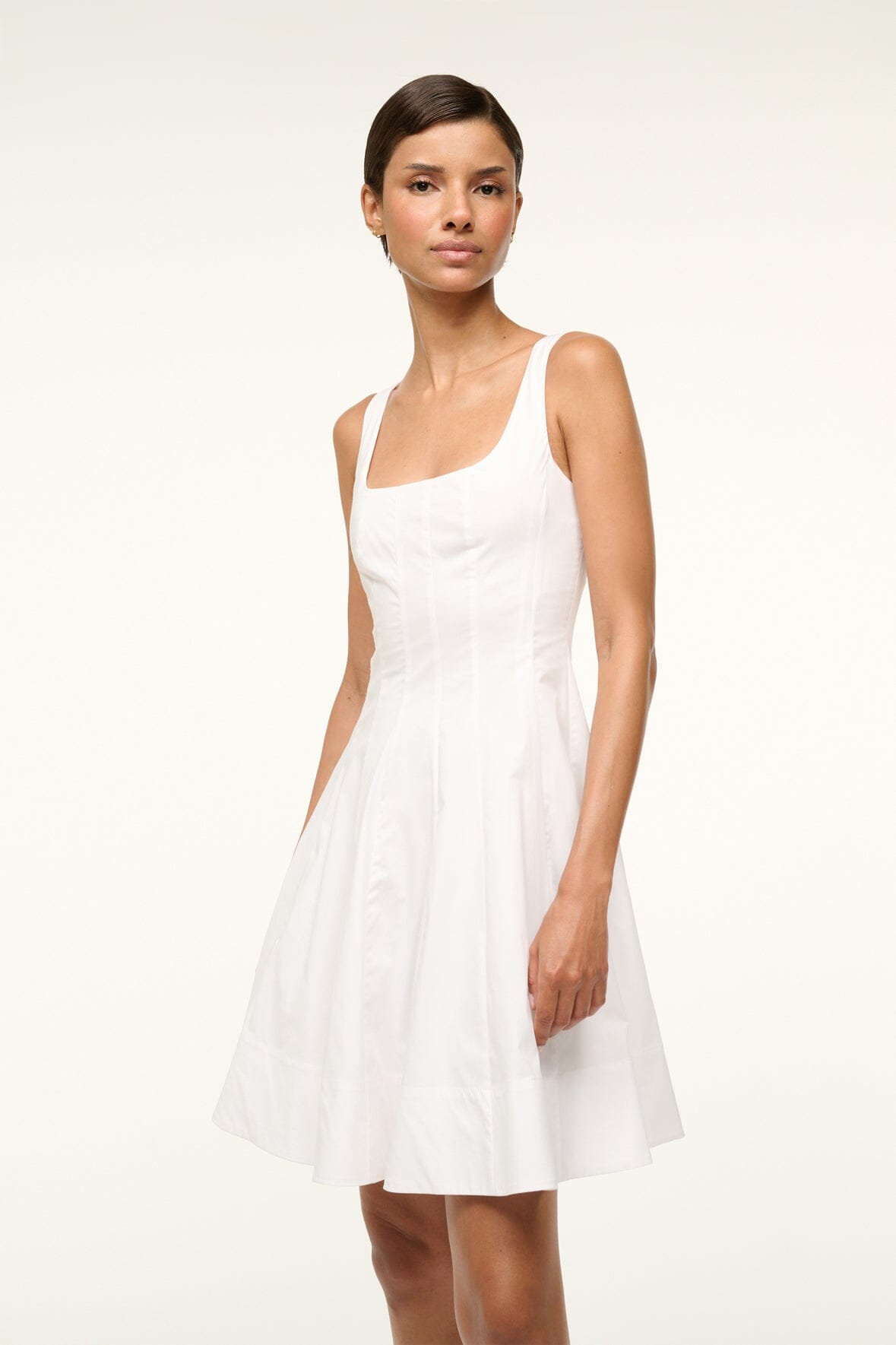 Mini Wells Dress | White — 3