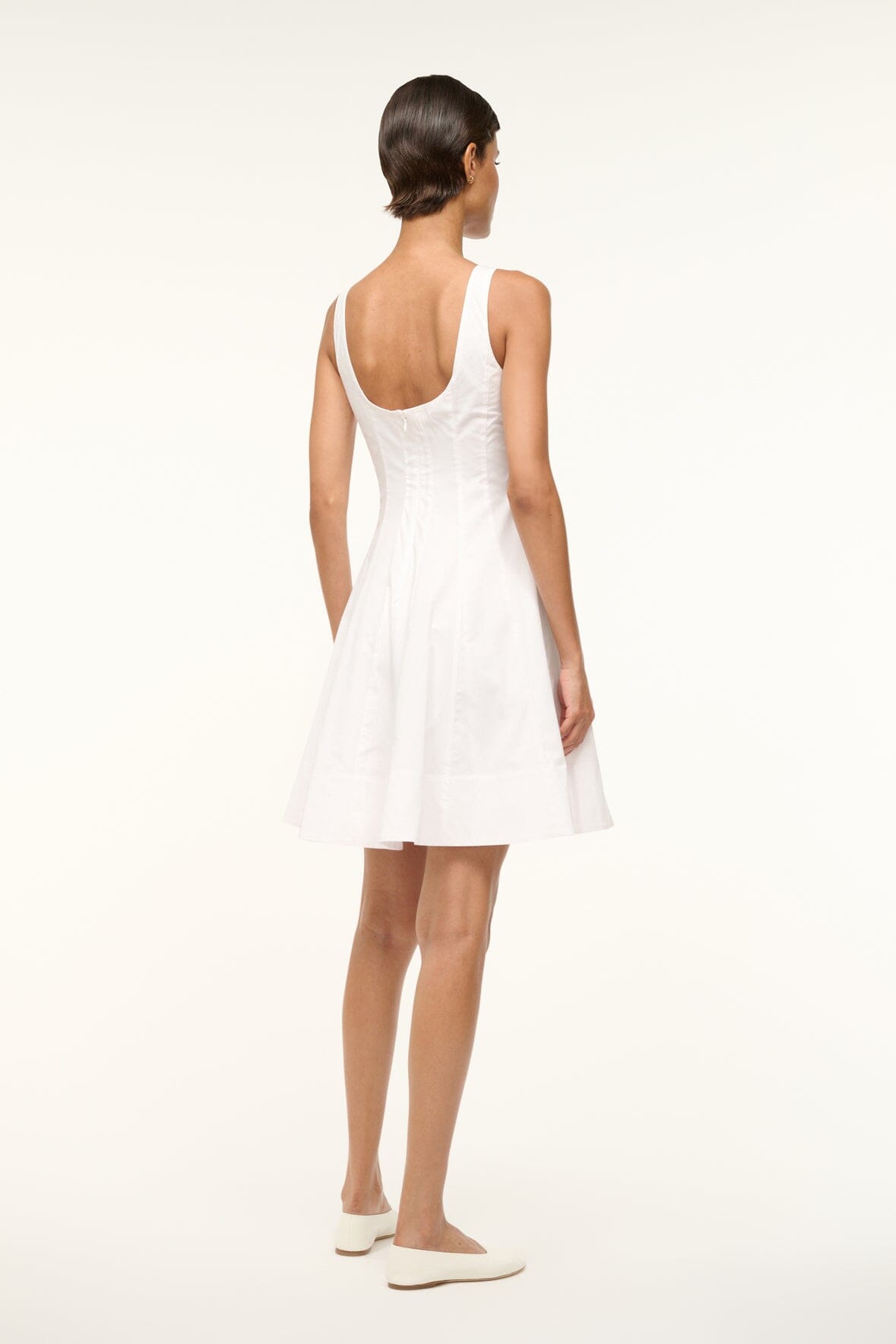 Mini Wells Dress | White — 4