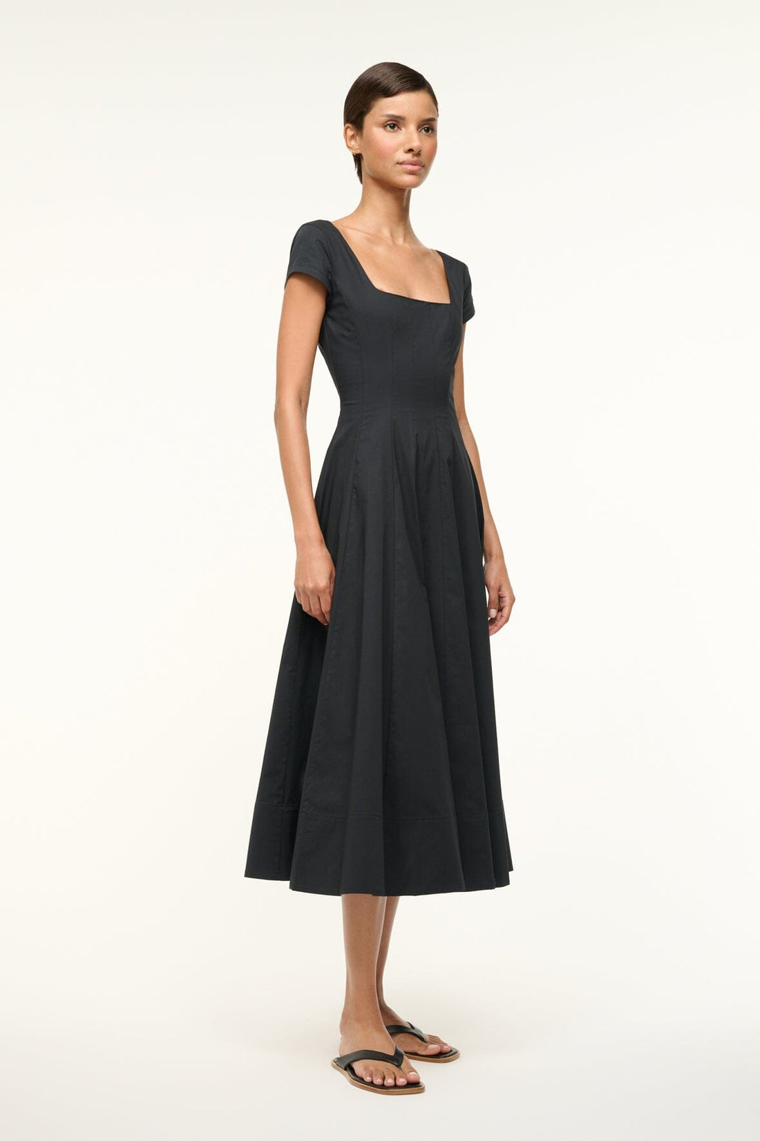 Short Sleeve Wells Dress | Black — 1