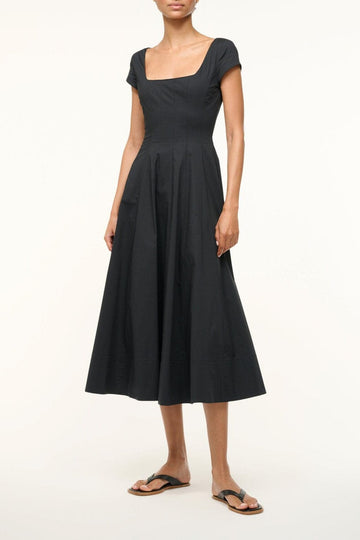 Short Sleeve Wells Dress | Black — 1