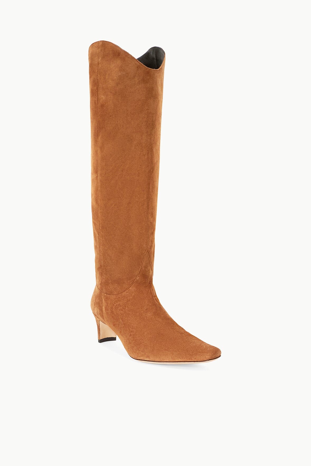 Western Wally Boot | Tan Suede — 2