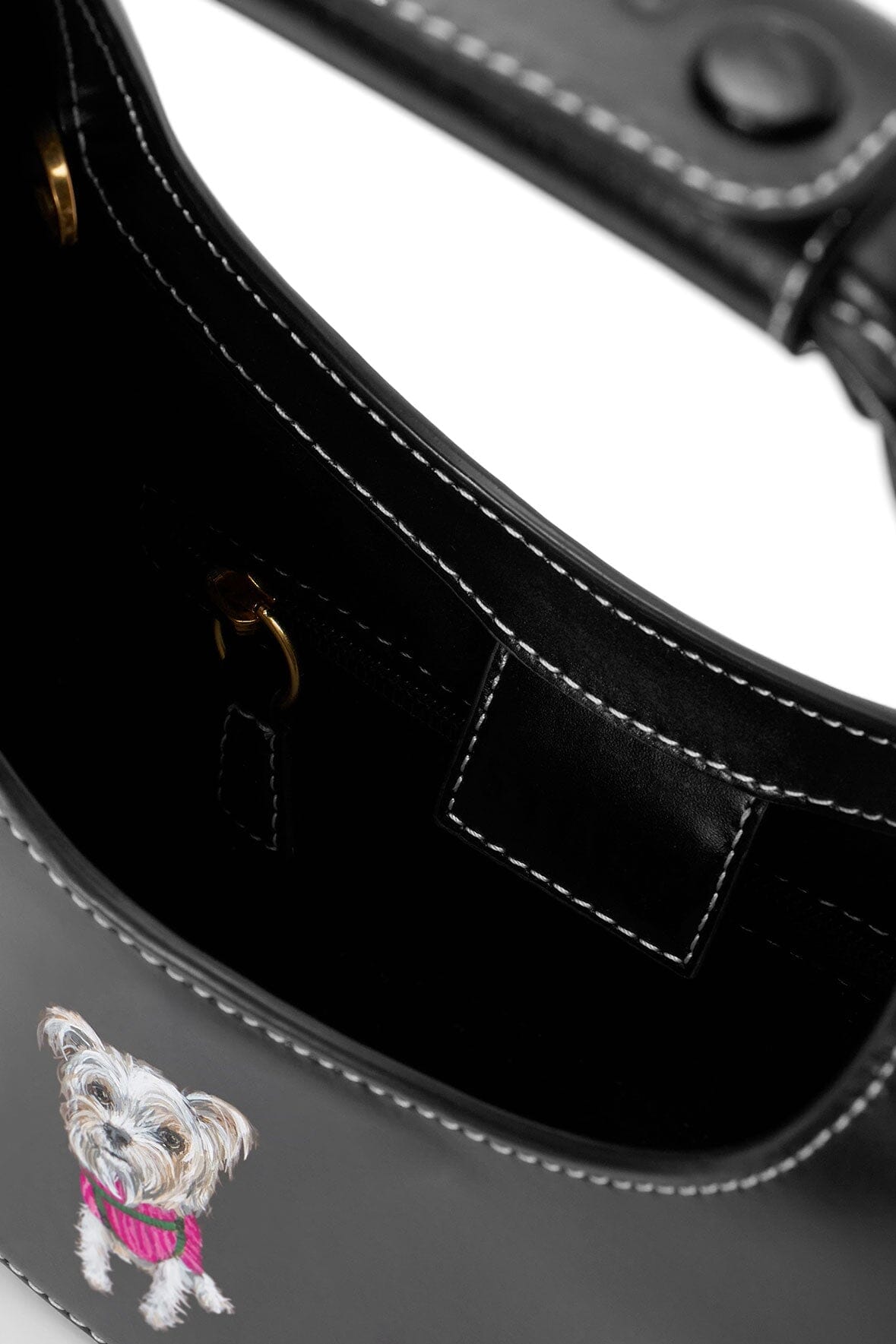 Custom Mini Moon Bag | Black — 3