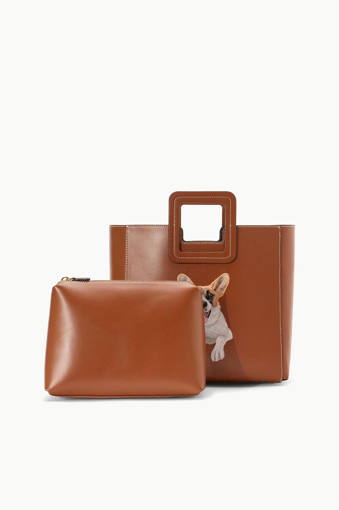 Custom Shirley Leather Bag | Tan — 3