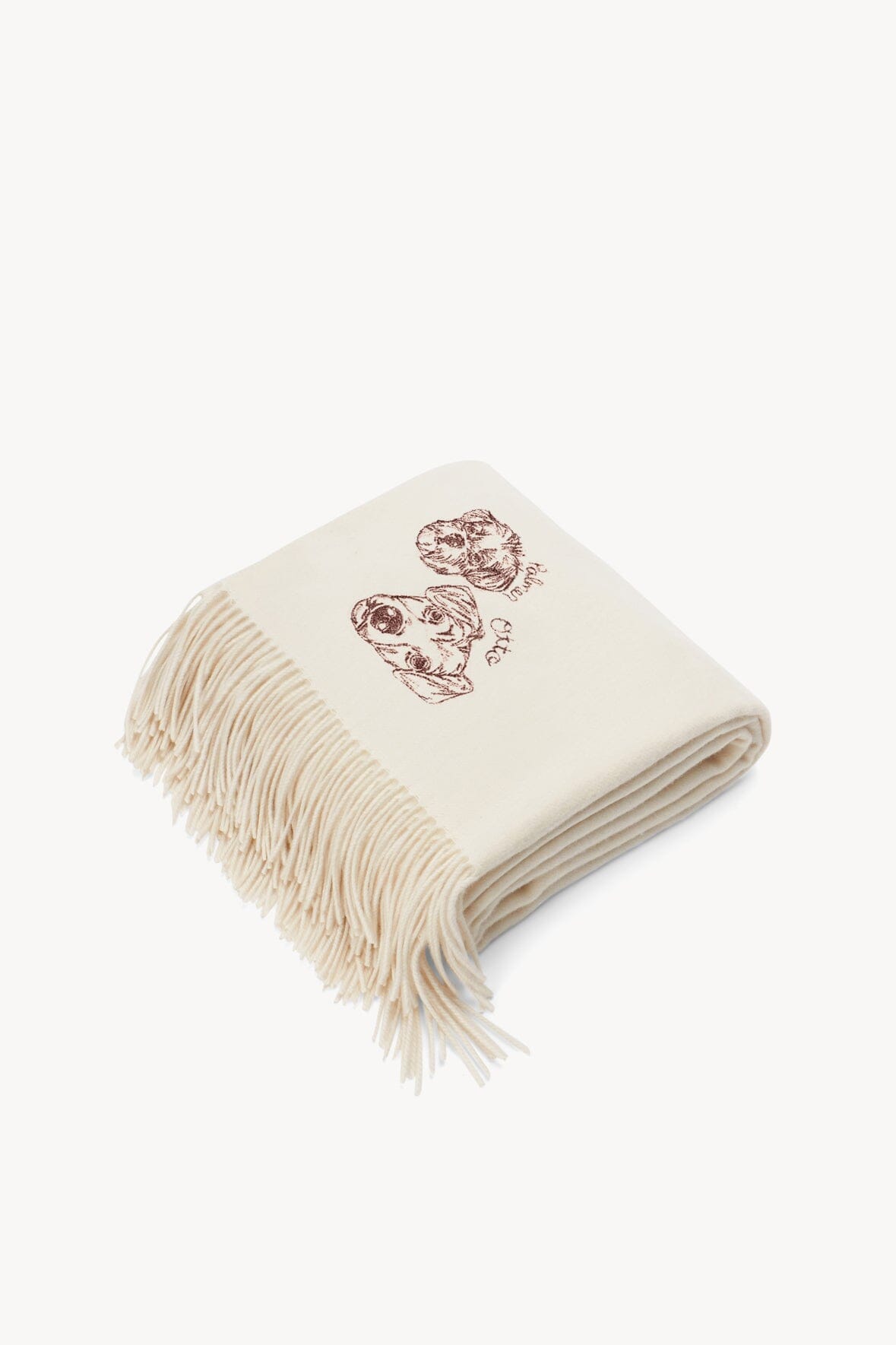 Custom STAUD x C.Bonz Cashmere Blanket | Ivory — 2