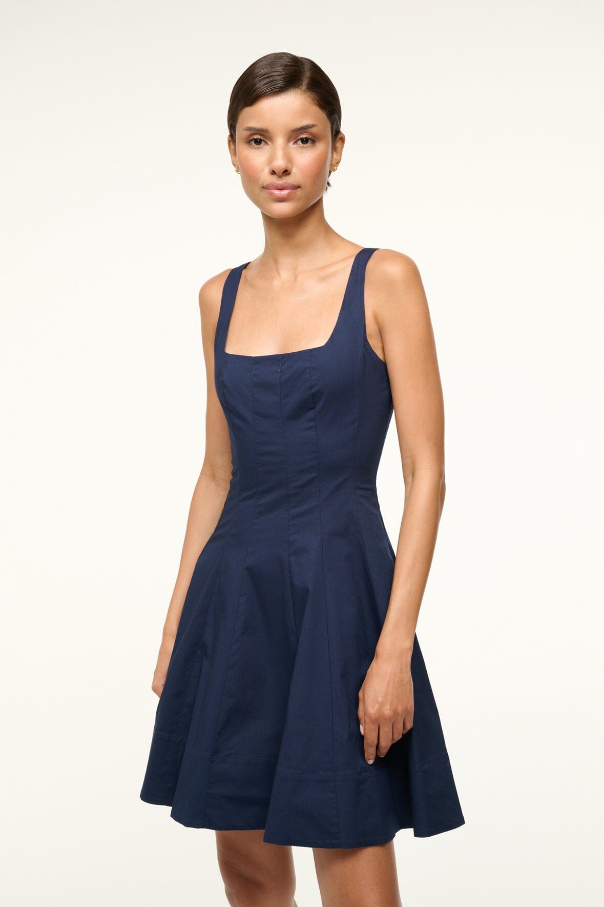 Mini Wells Dress | Navy — 3