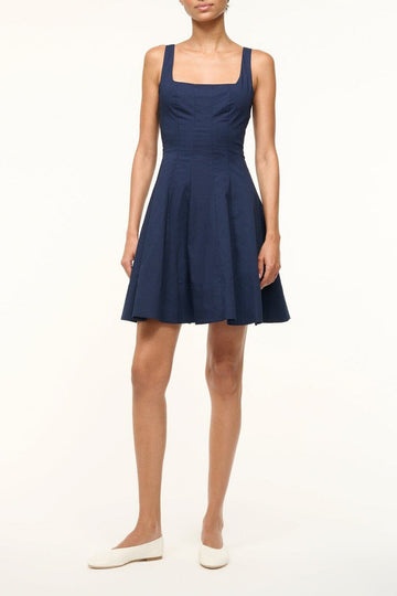 Mini Wells Dress | Navy — 1