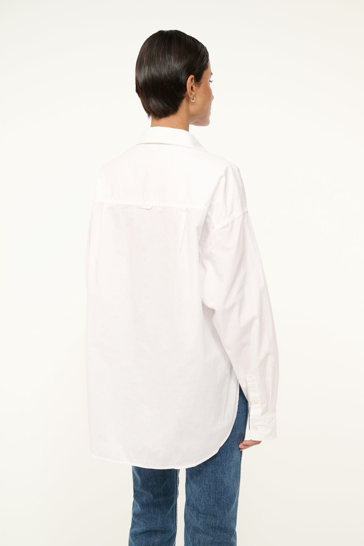 Custom STAUD x C.Bonz Classic Oversized Shirt | White — 4