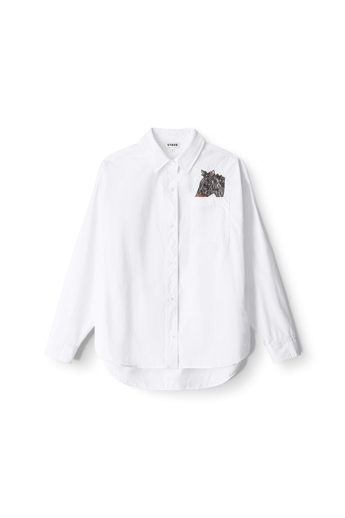 Custom STAUD x C.Bonz Classic Oversized Shirt | White — 1