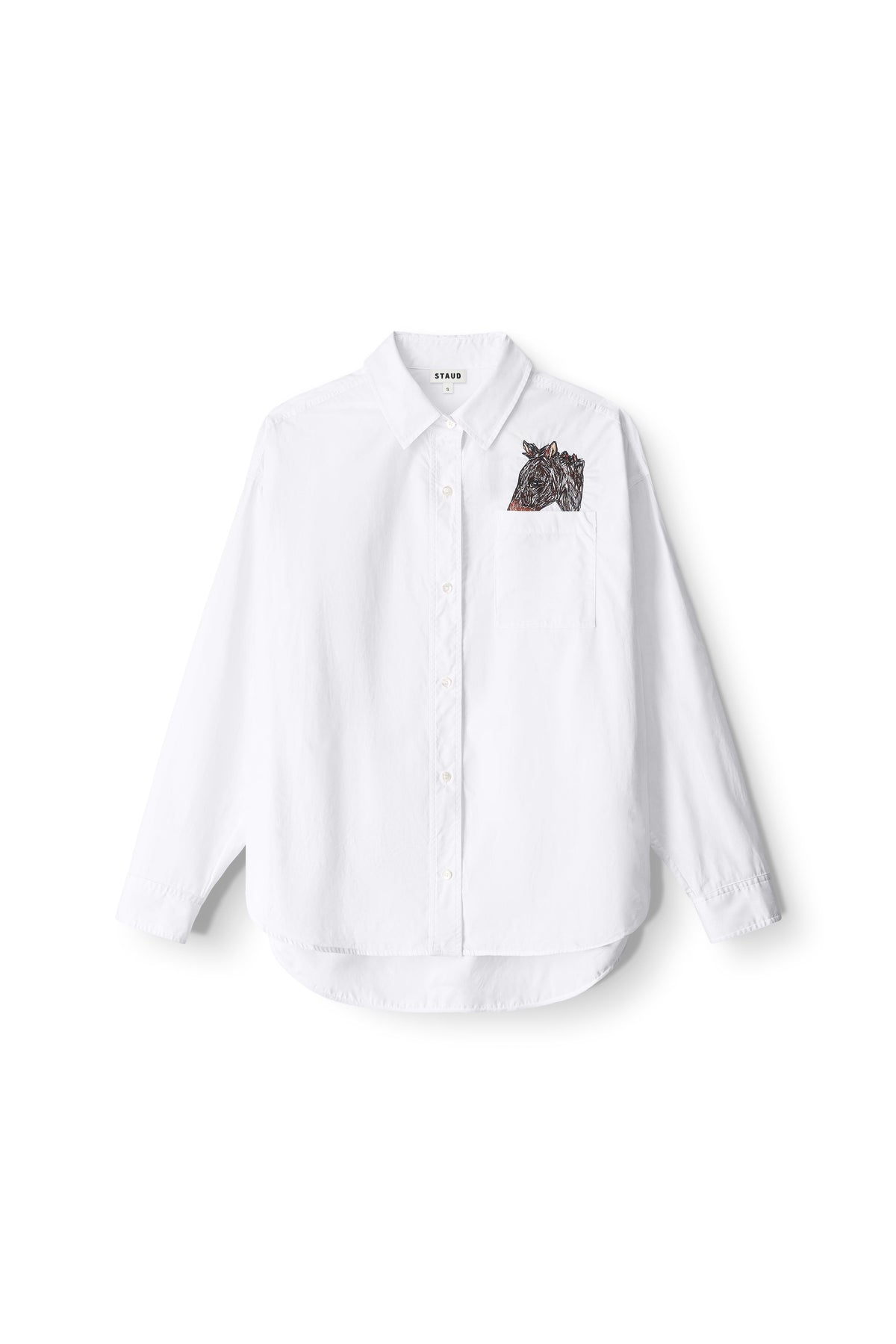 Custom STAUD x C.Bonz Classic Oversized Shirt | White — 2