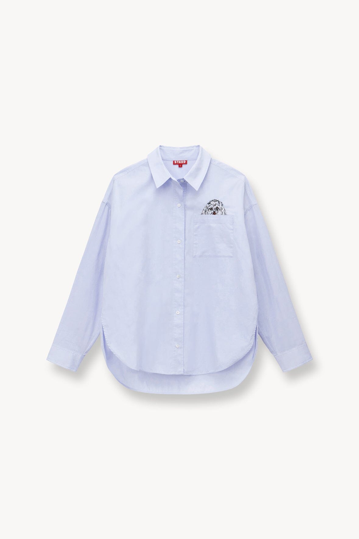 Custom STAUD x C.Bonz Classic Oversized Shirt | Oxford Blue — 8