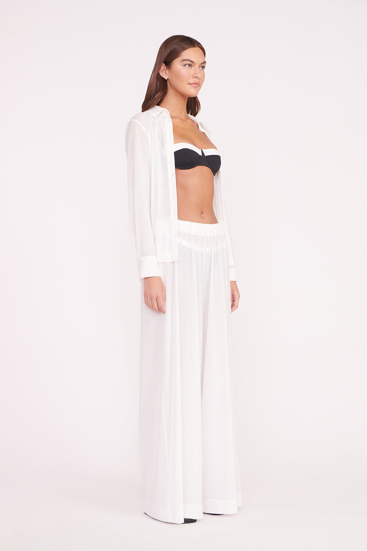 Marza Coverup Pant | White — 3
