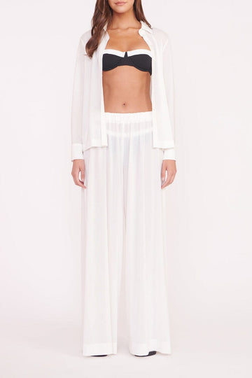 Marza Coverup Pant | White — 1