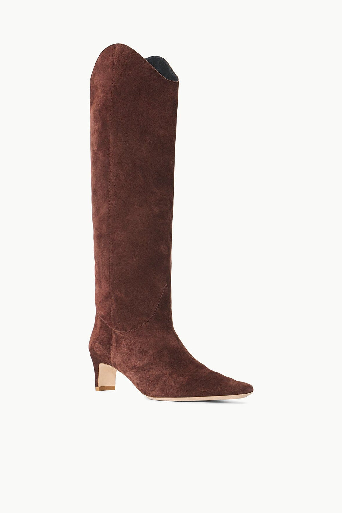 Western Wally Boot | Mahogany Suede — 1