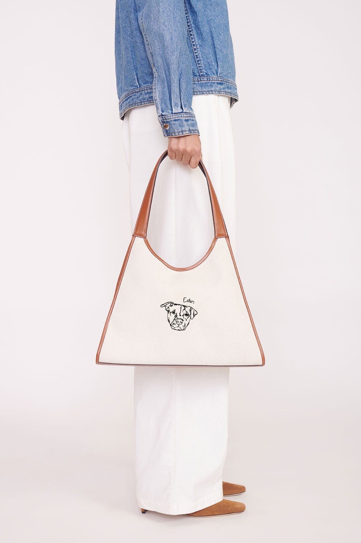 Custom STAUD x C.Bonz Soft Rey Bag | Cream Tan — 4
