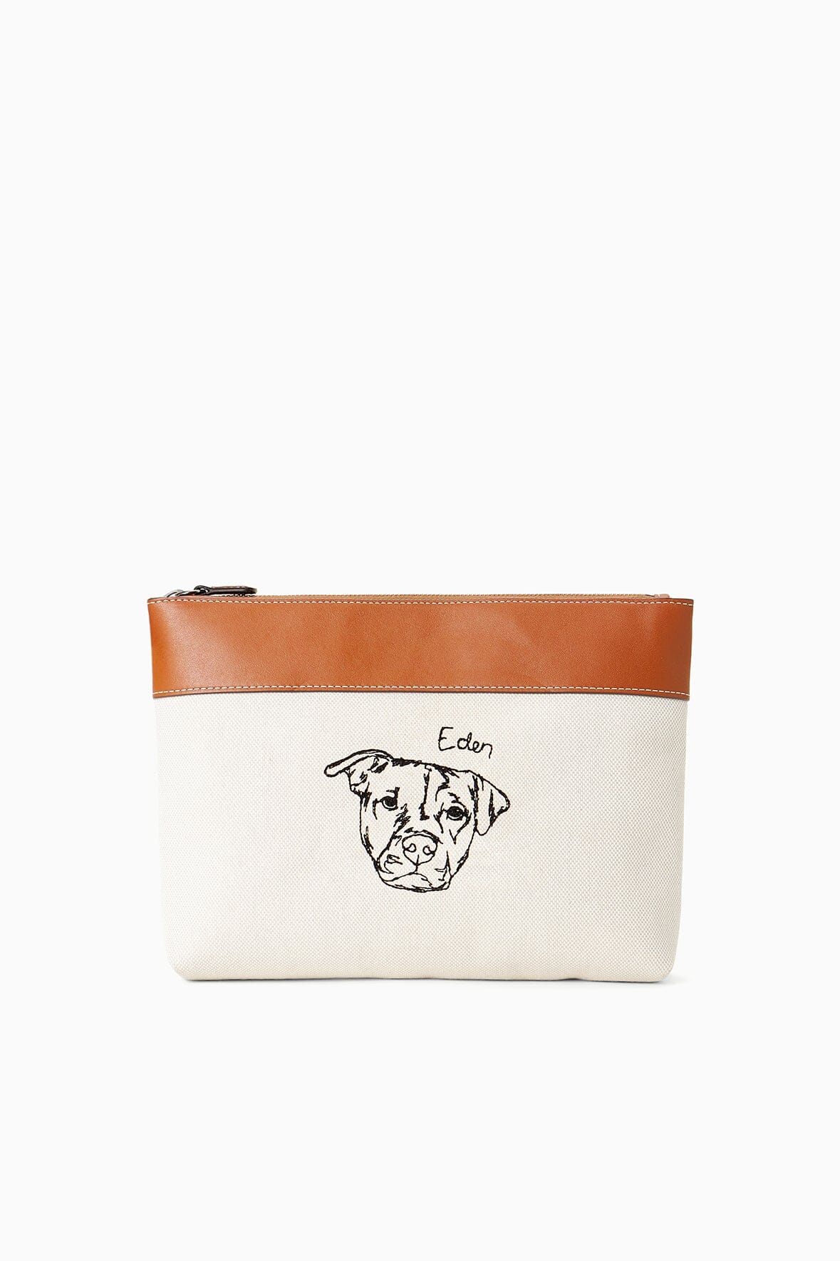 Custom STAUD x C.Bonz Duckie Zip Pouch | Cream Tan — 1