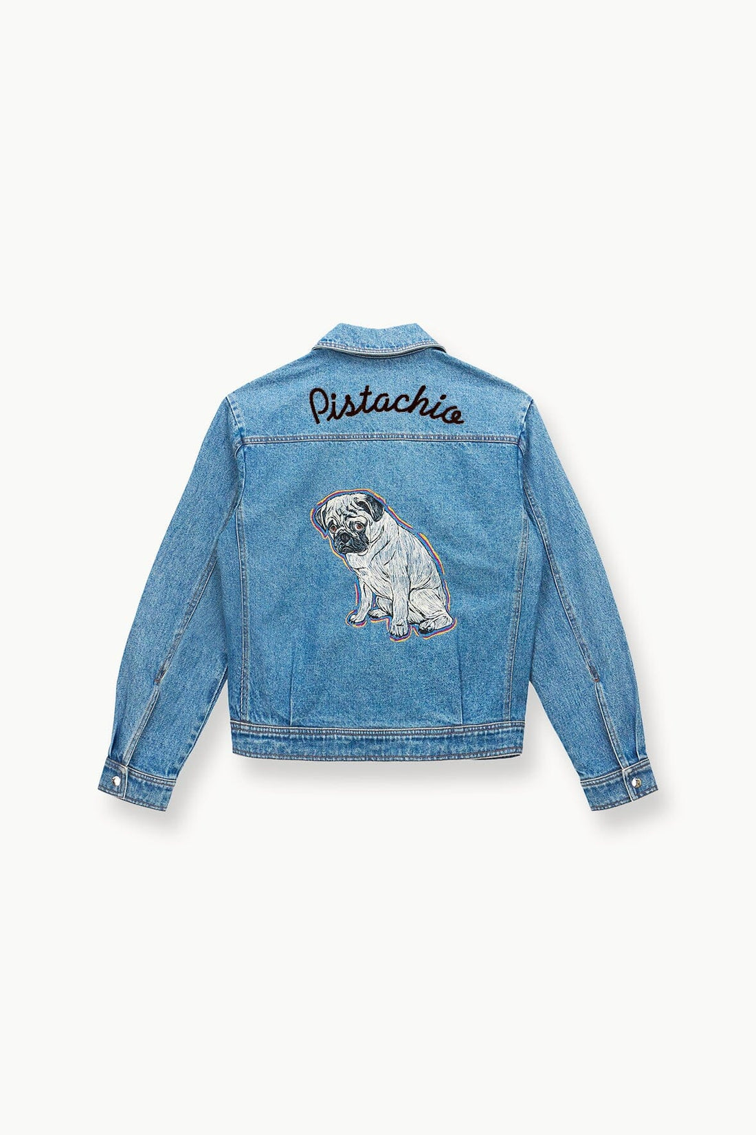 Custom STAUD x C.Bonz Oversized Ryan Denim Jacket | Medium Wash — 1
