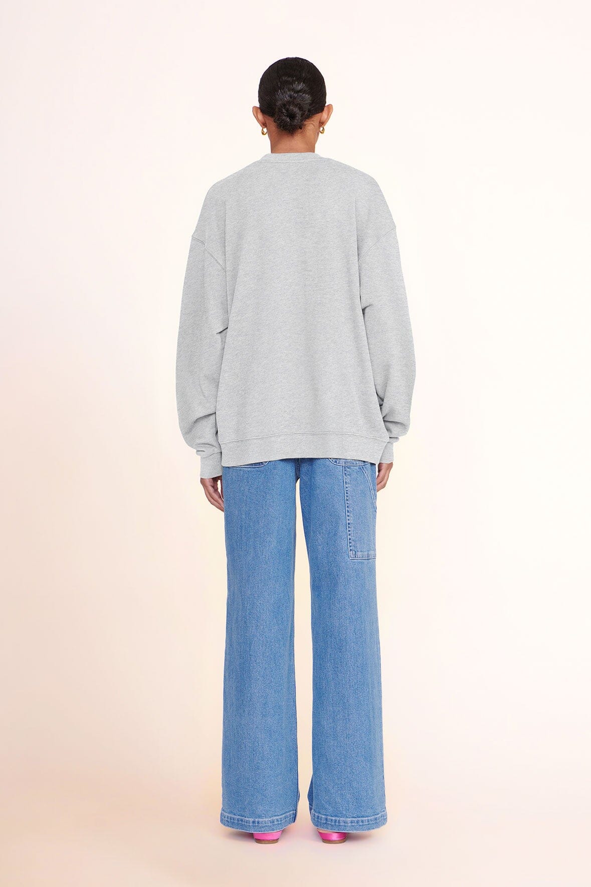 Custom STAUD x C.Bonz Oversized Sweatshirt | Grey — 3