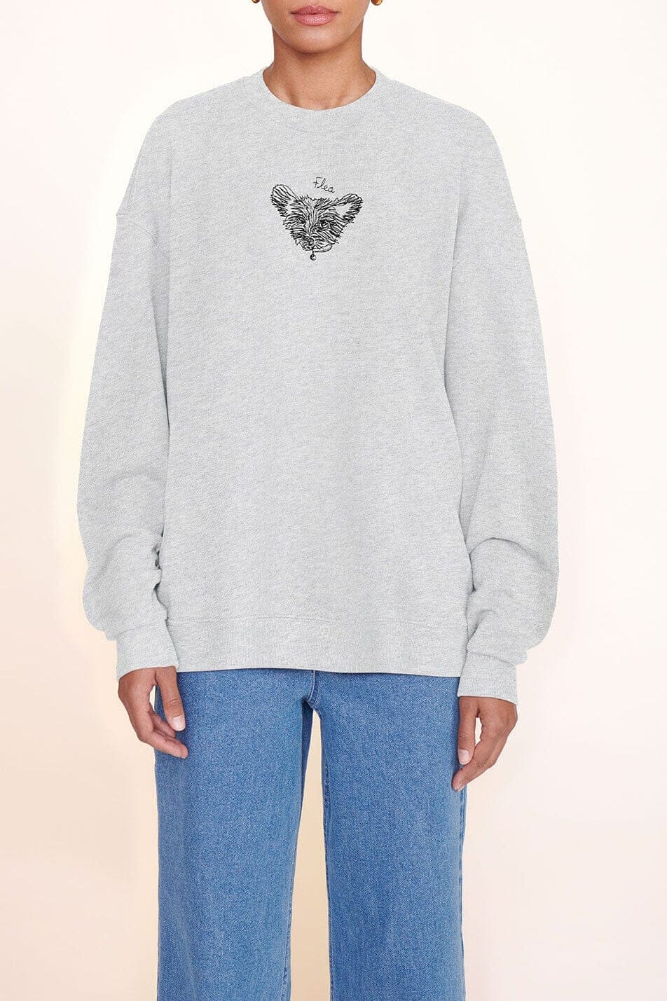 Custom STAUD x C.Bonz Oversized Sweatshirt | Grey — 1