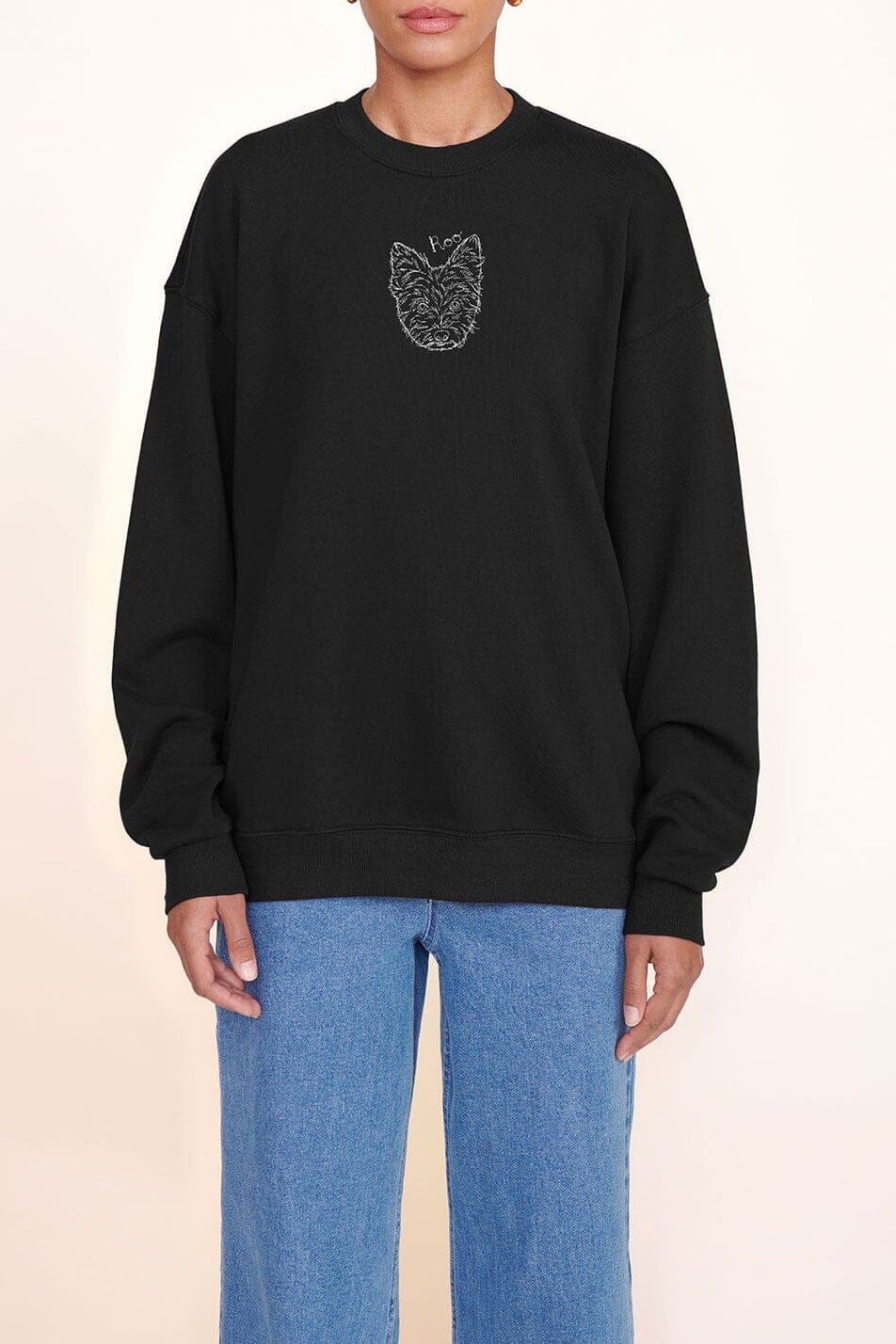 Custom STAUD x C.Bonz Oversized Sweatshirt | Black — 1