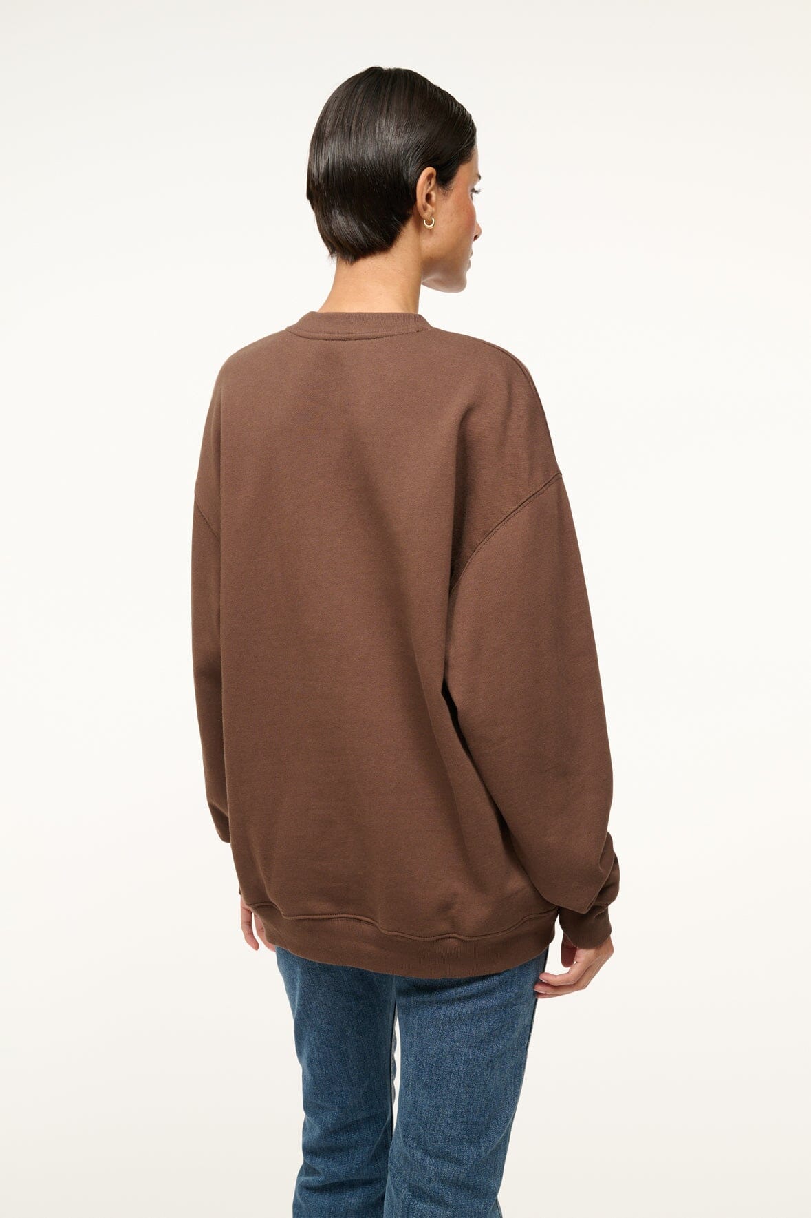 Custom STAUD x C.Bonz Oversized Sweatshirt | Brown — 5