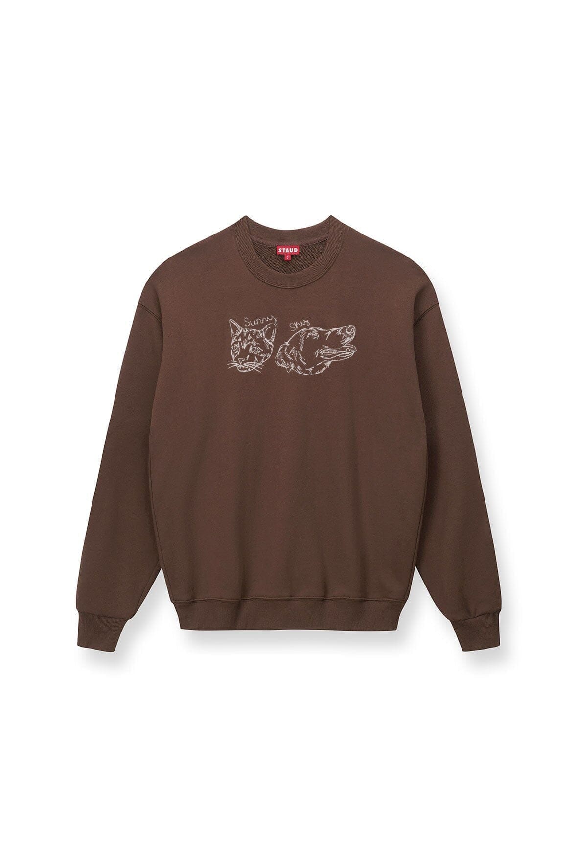 Custom STAUD x C.Bonz Oversized Sweatshirt | Brown — 3