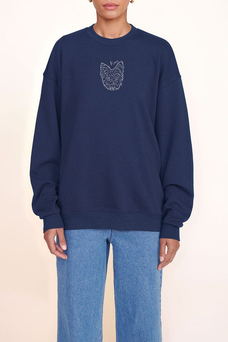 Custom STAUD x C.Bonz Oversized Sweatshirt | Navy — 1