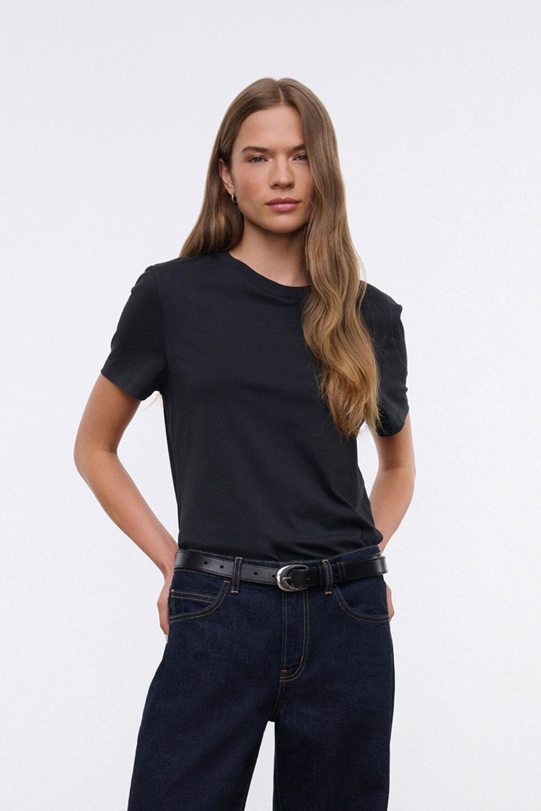 Crew Neck T Shirt | Black — 2