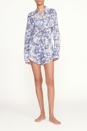 Boyana Short | Blue Toile — 1