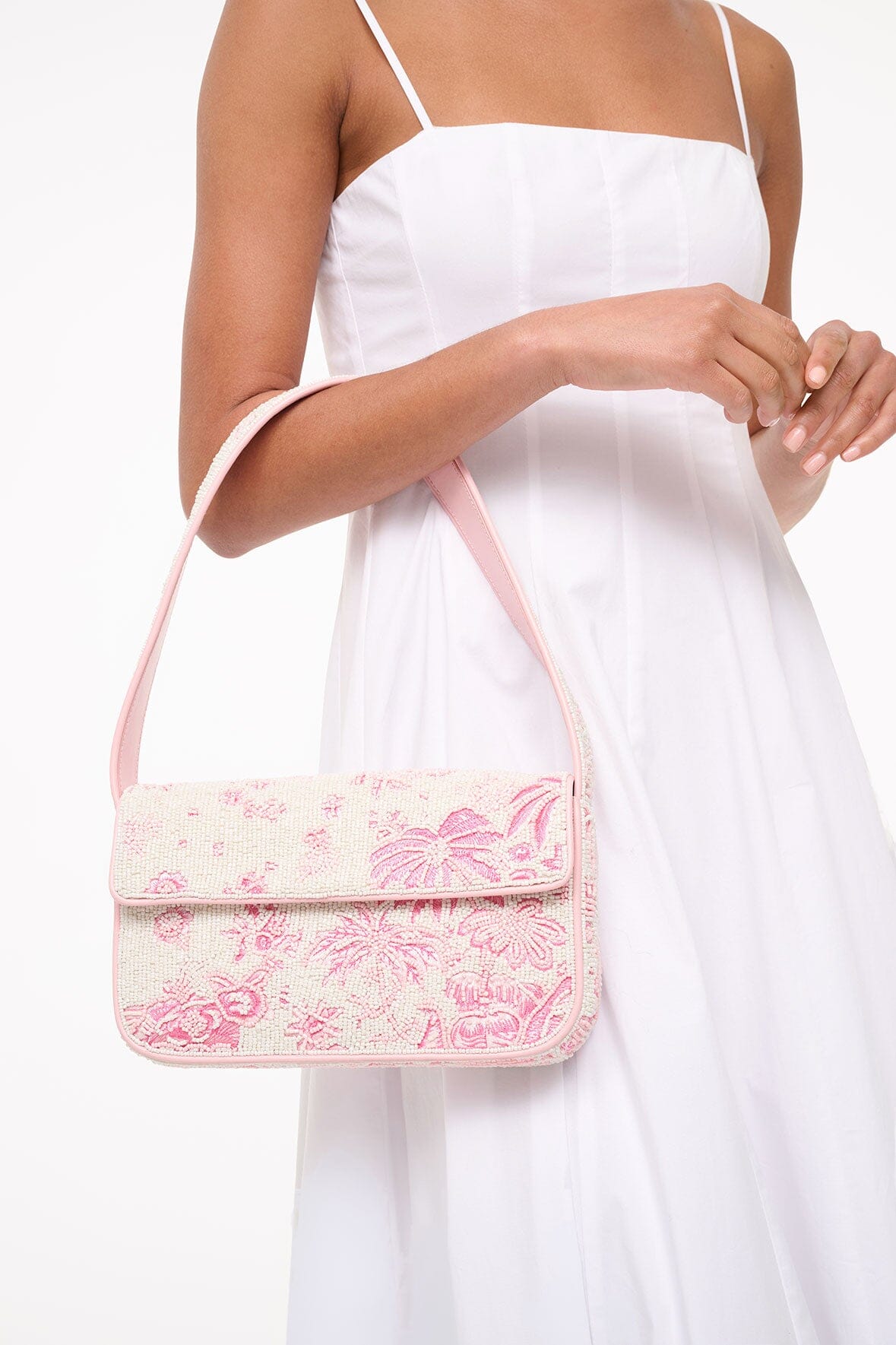 Tommy Beaded Bag | Ivory Cherry Blossom Toile — 3