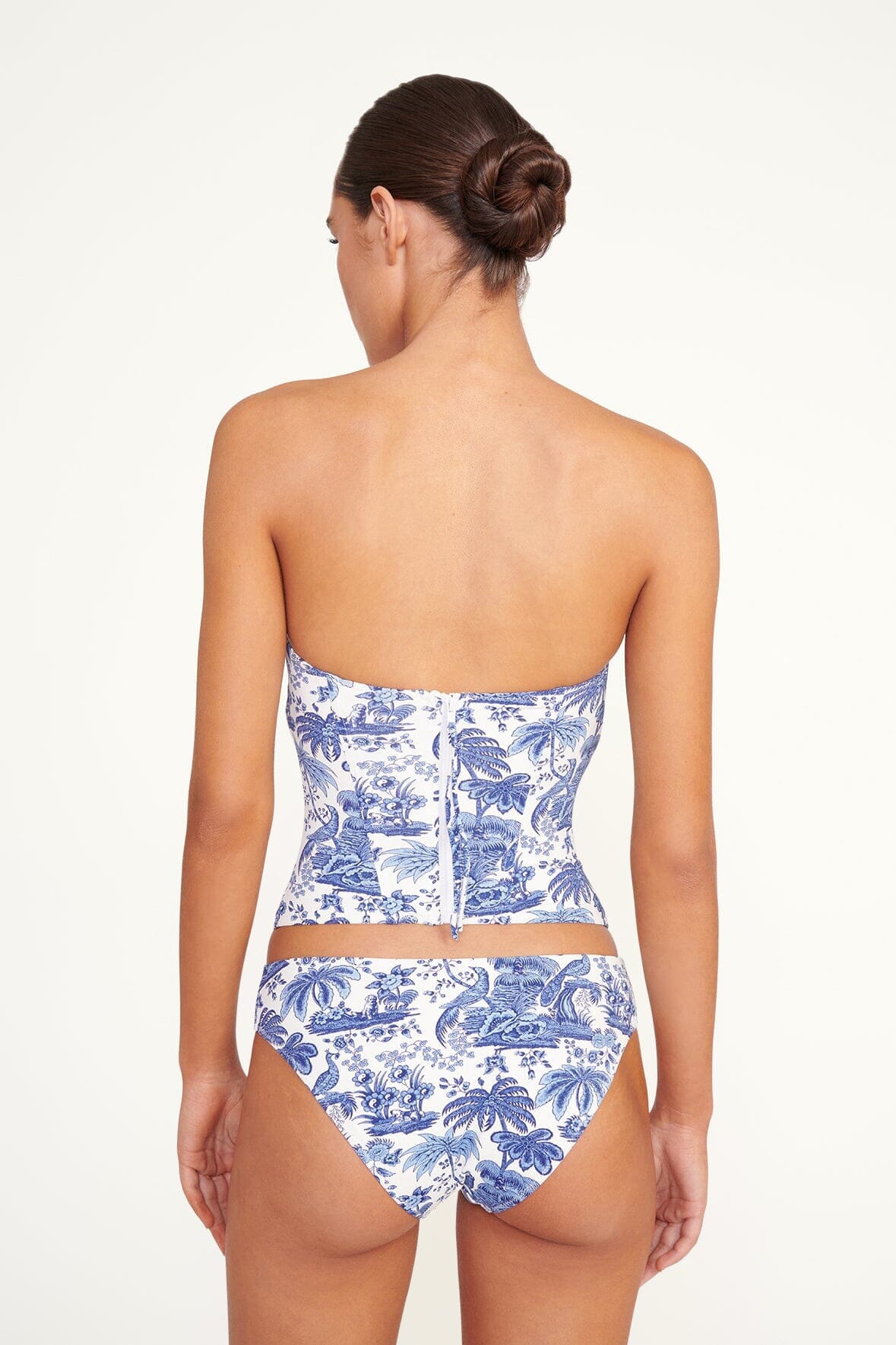 Francesca Bikini Top | Blue Toile — 2