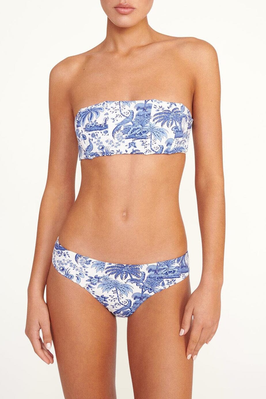 Mala Bikini Top | Blue Toile — 1