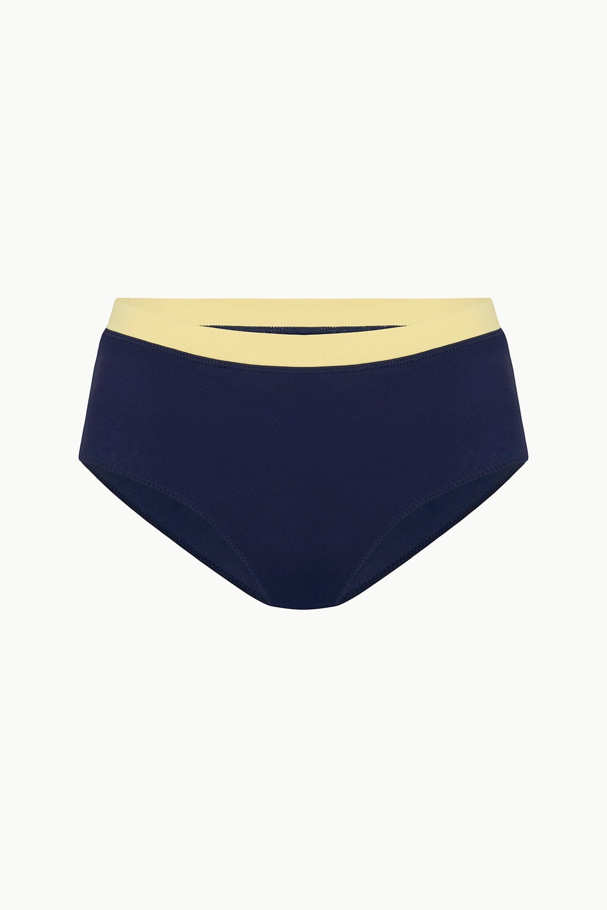 Devon High Rise Bikini Bottom | Navy Colorblock — 5