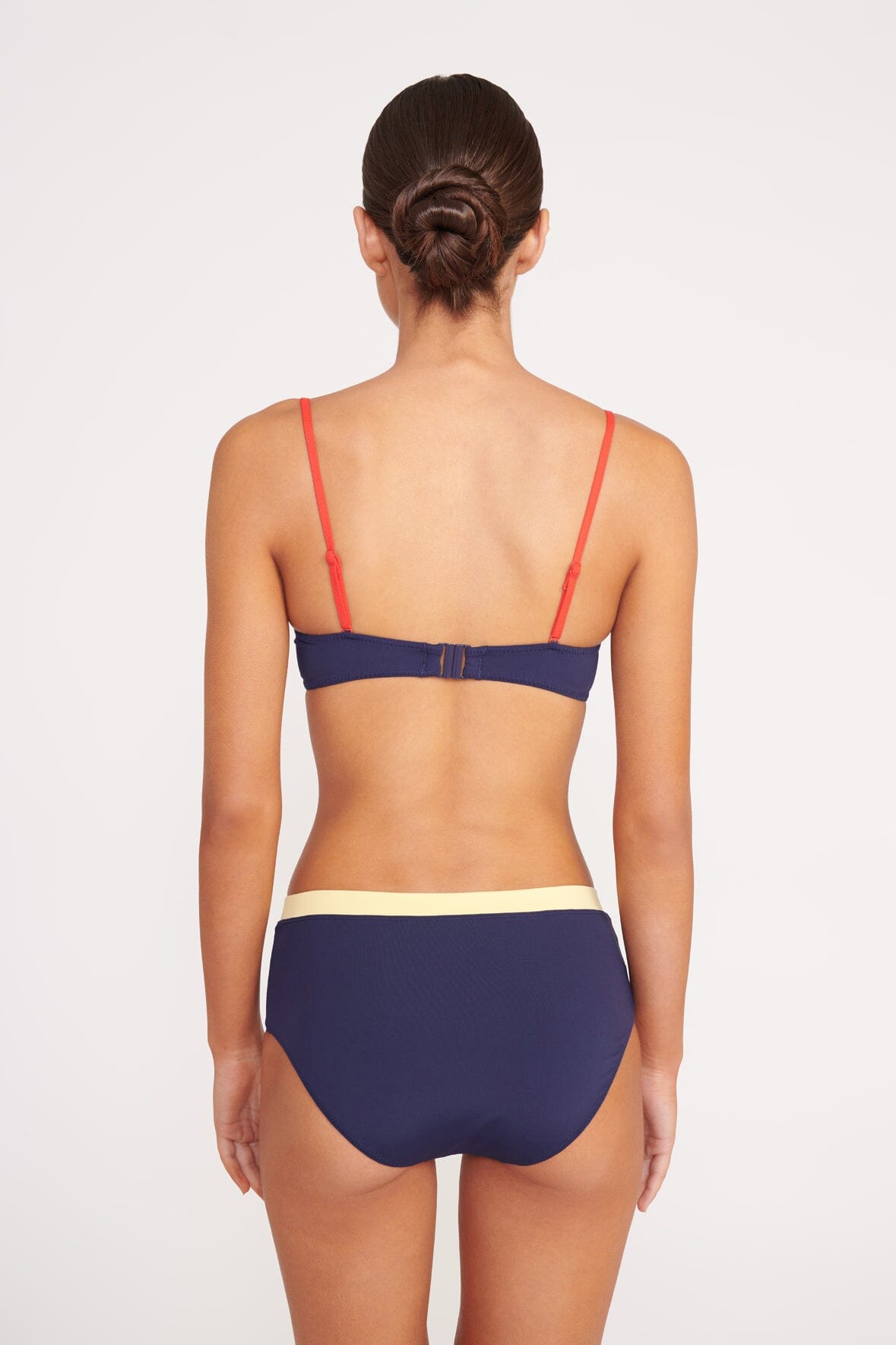 Devon High Rise Bikini Bottom | Navy Colorblock — 4